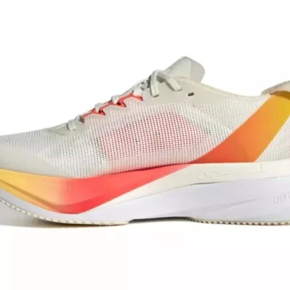 Adidas Adizero Boston 12 - Women`s Running Shoes Ivory Orange IG3325 New - Picture 4 of 9